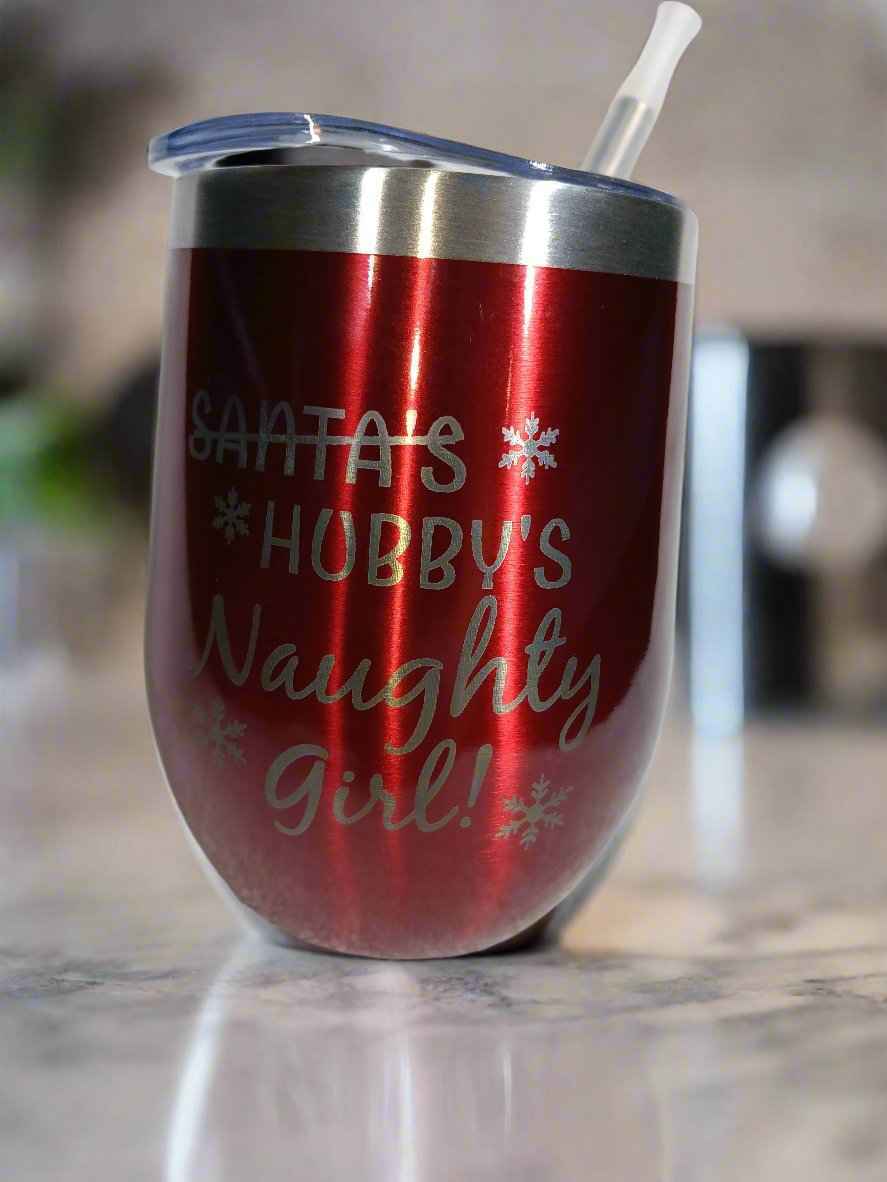 Personalized Wine Tumbler - Custom Engraved Drinkware