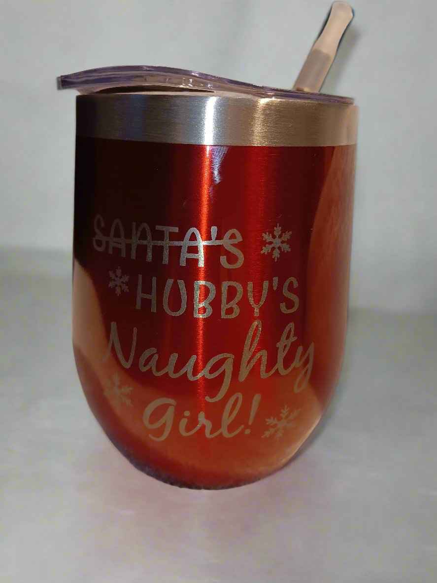 Personalized Wine Tumbler - Custom Engraved Drinkware