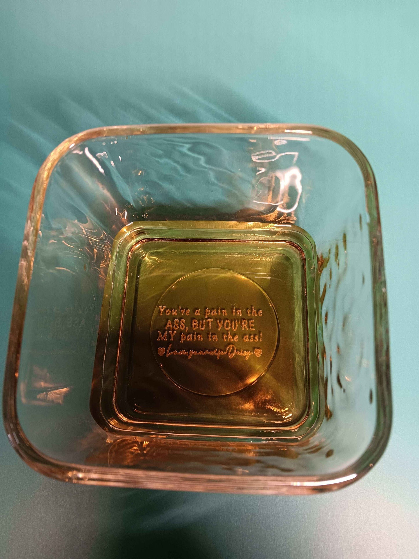 Whiskey On the Rocks Glass - Custom Whiskey Glass with Laser Etching