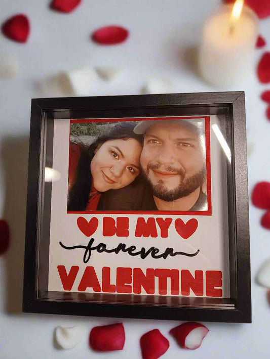 Personalized Valentine's Photo Frame - Layered Design for Special Memories