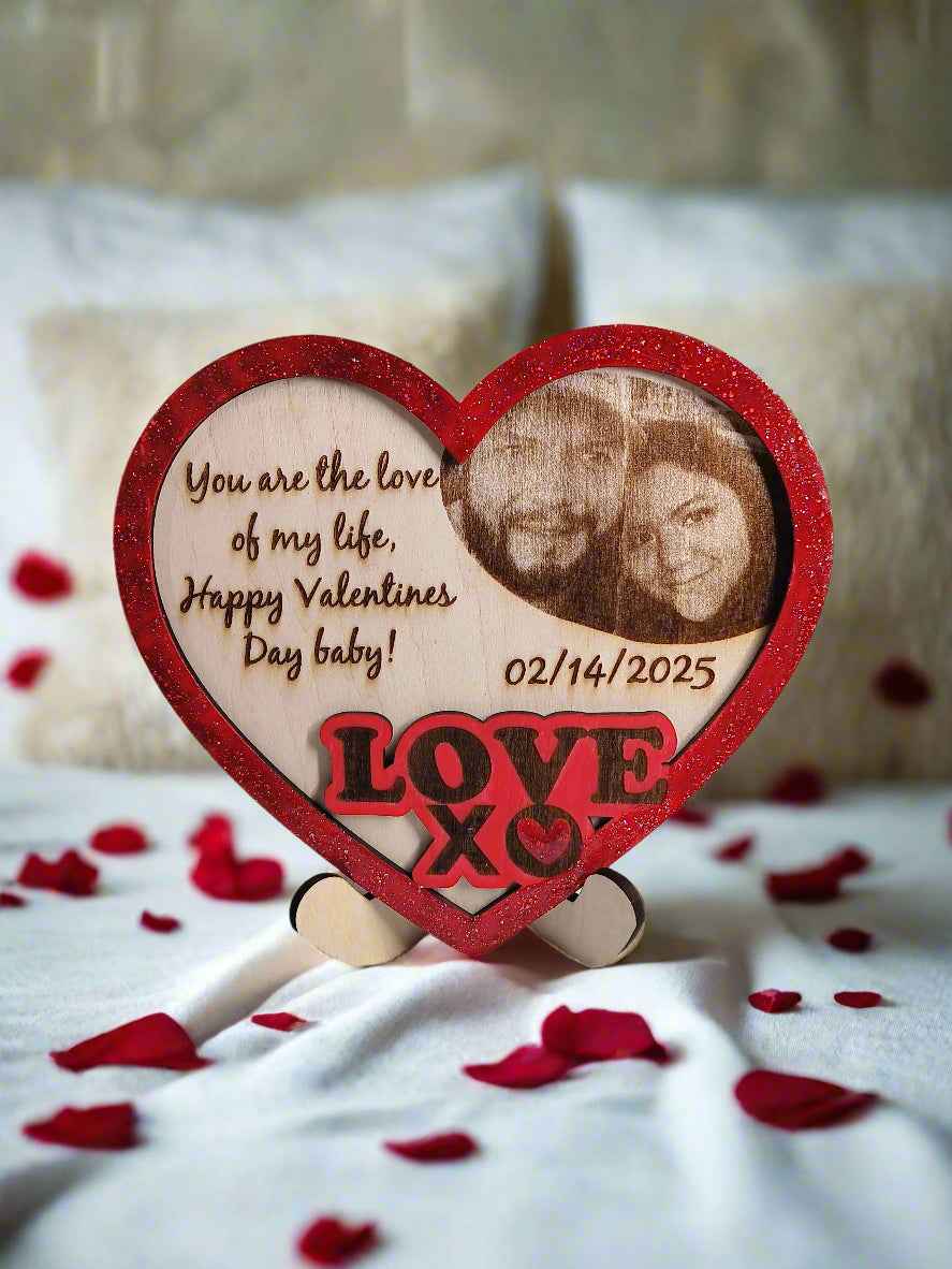 Personalized Valentine's Day Portrait with Frame for Unique Gifts