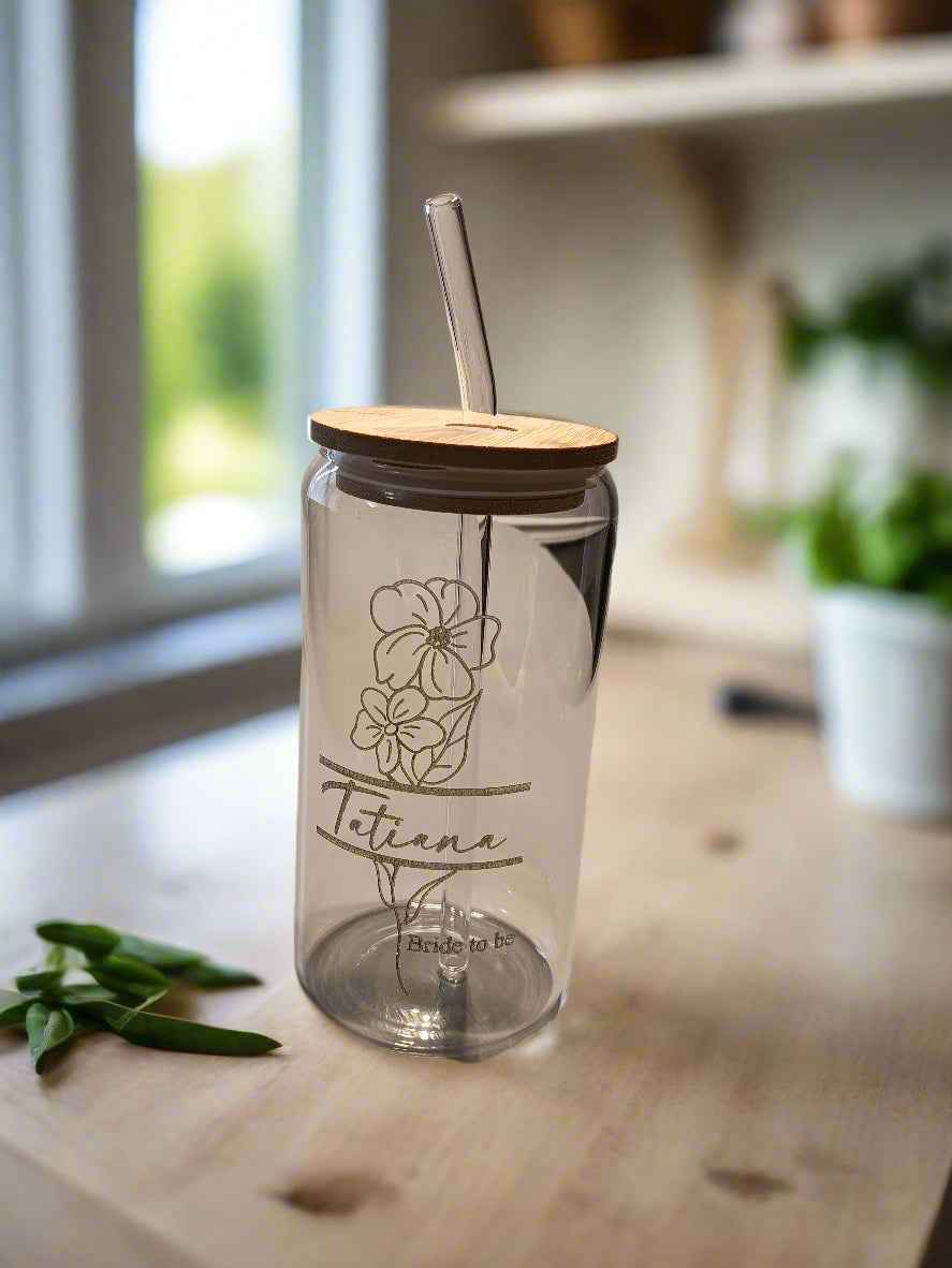 Personalized Glass Tumbler