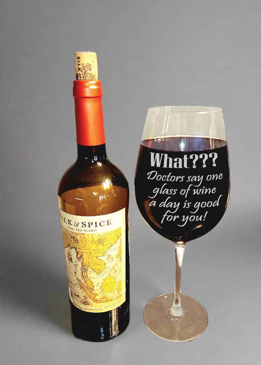 XL Funny Wine Glass - Perfect for Humor and Fun