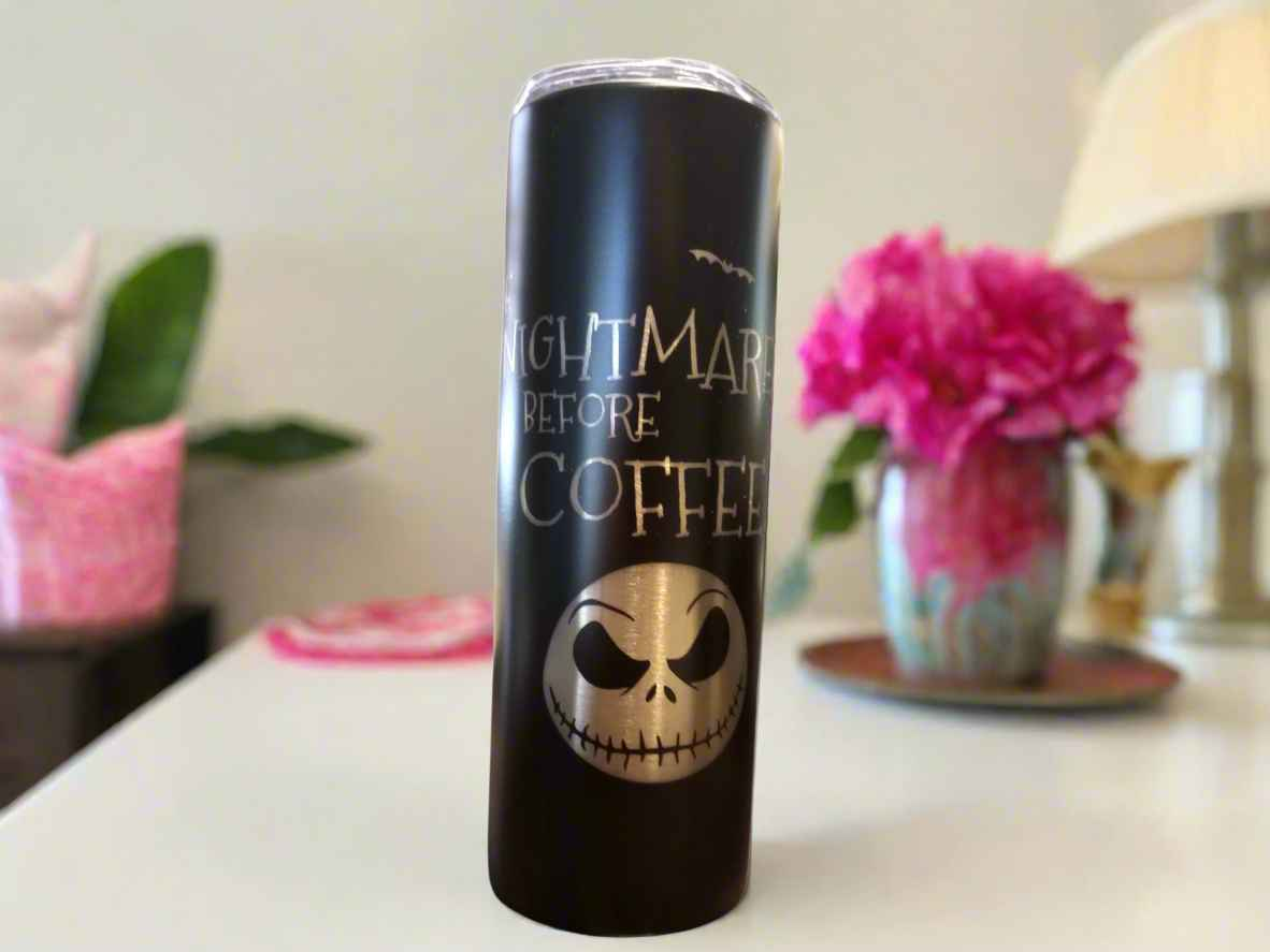 Nightmare Before Coffee Tumbler - Perfect Travel Mug for Coffee Lovers