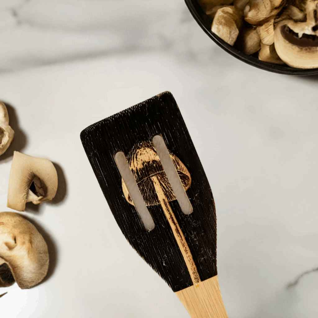 Handmade Wood Spoon Set - Carved Kitchen Decor with Natural Images Decoration