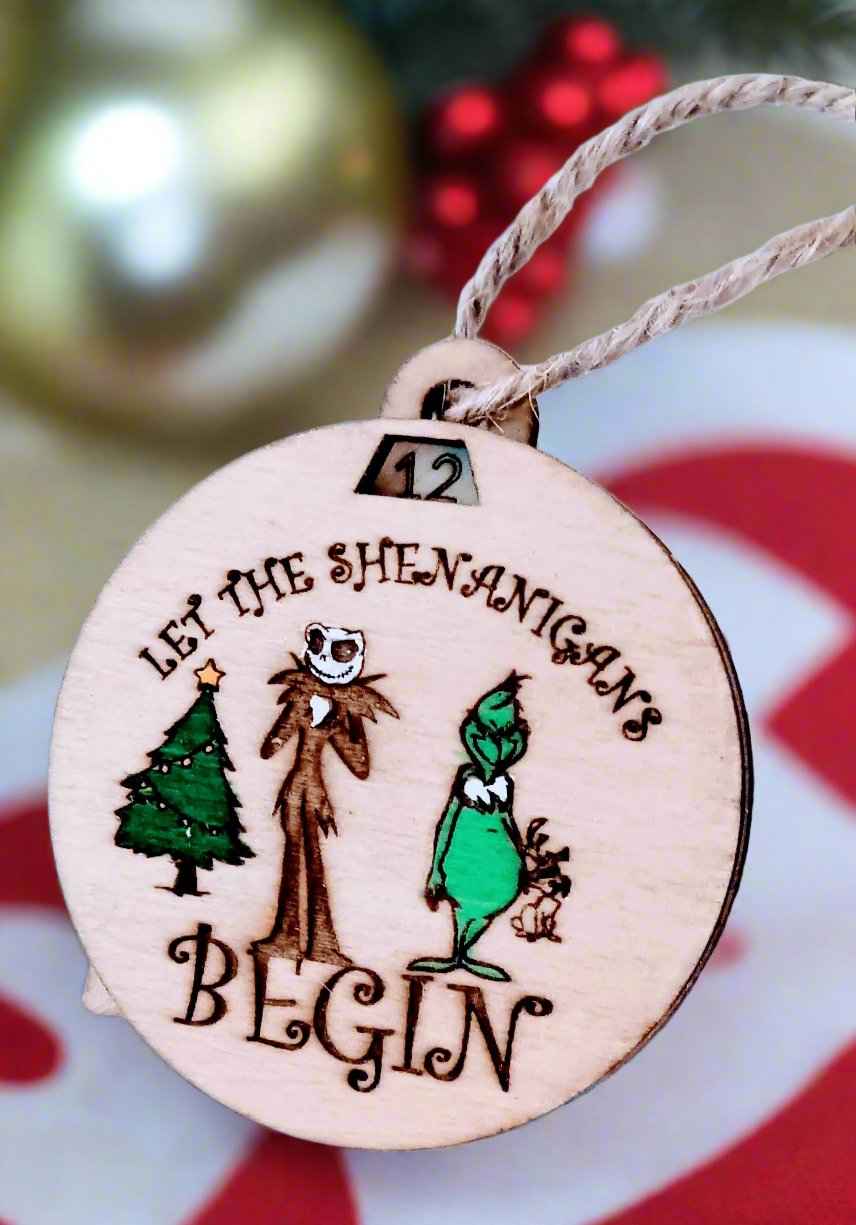 Grinch Advent Ornament - Nightmare Before Christmas Collectible Holiday Decoration