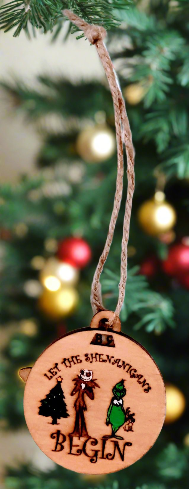 nightmare before christmas and grinch Ornament