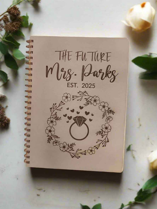 Personalized Wooden Cover Notebook
