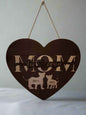 Personalized wooden heart for mom