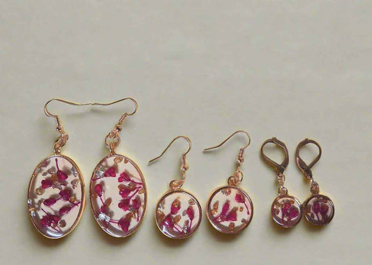 Mommy and Me floral Earrings