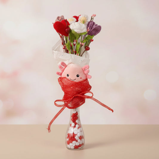 Crochet bouquet arrangement