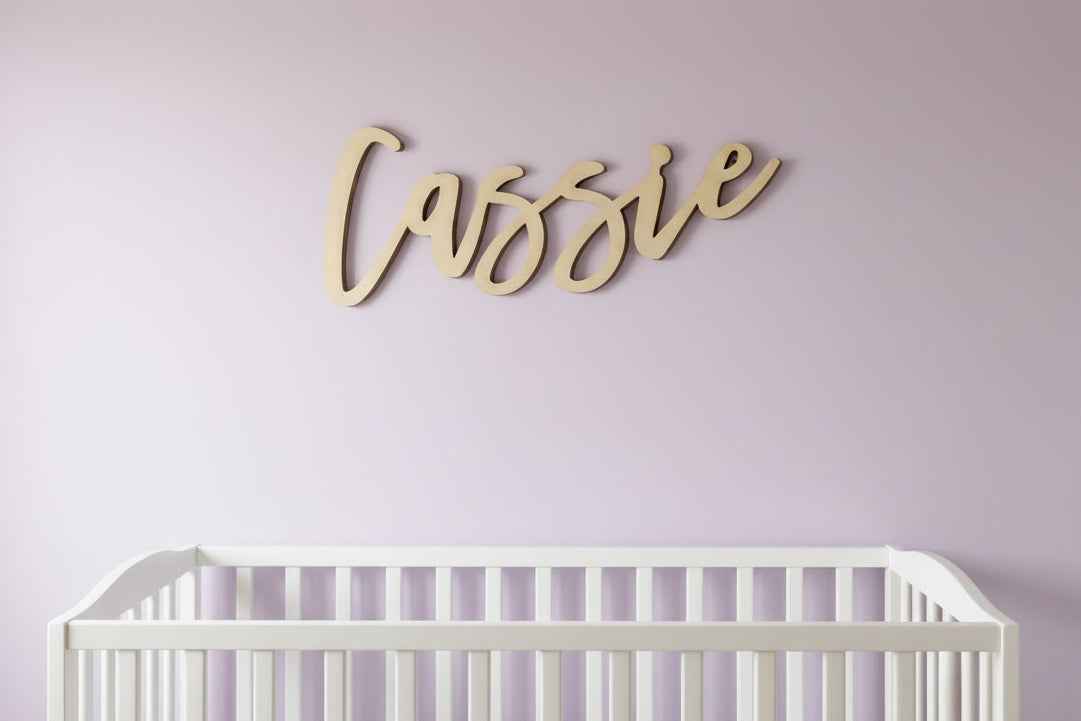 Wooden name cut out