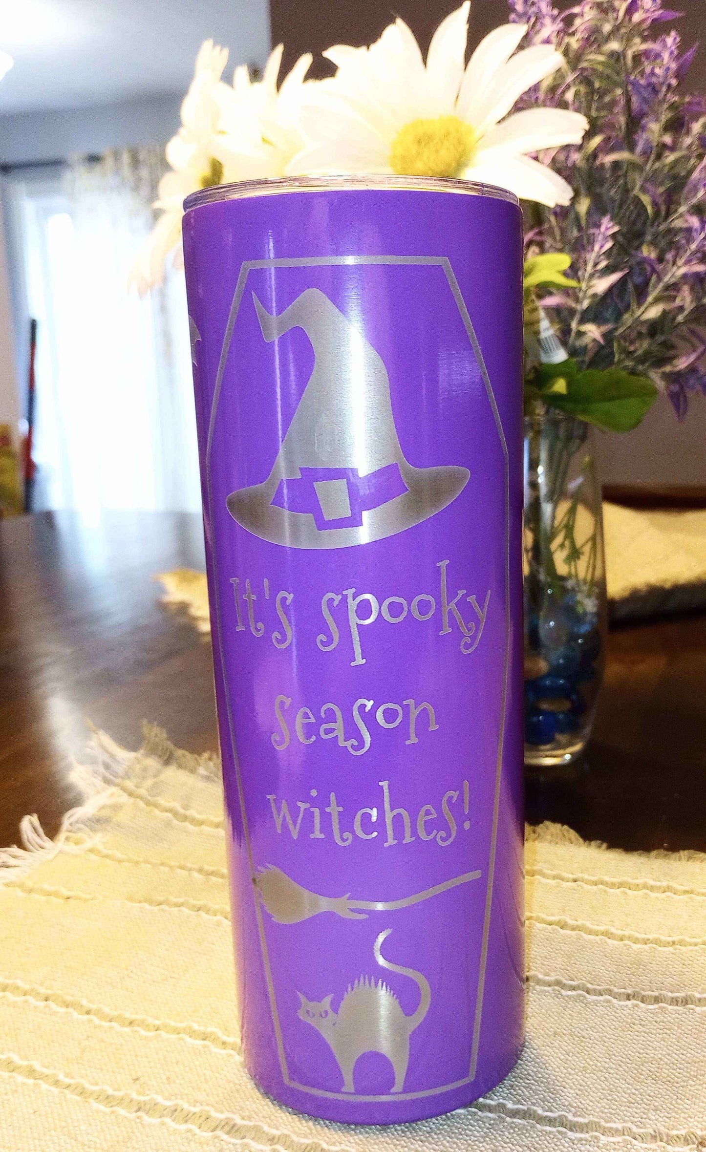 Stainless Steel Powder Coated Spooky Season Tumbler 20oz