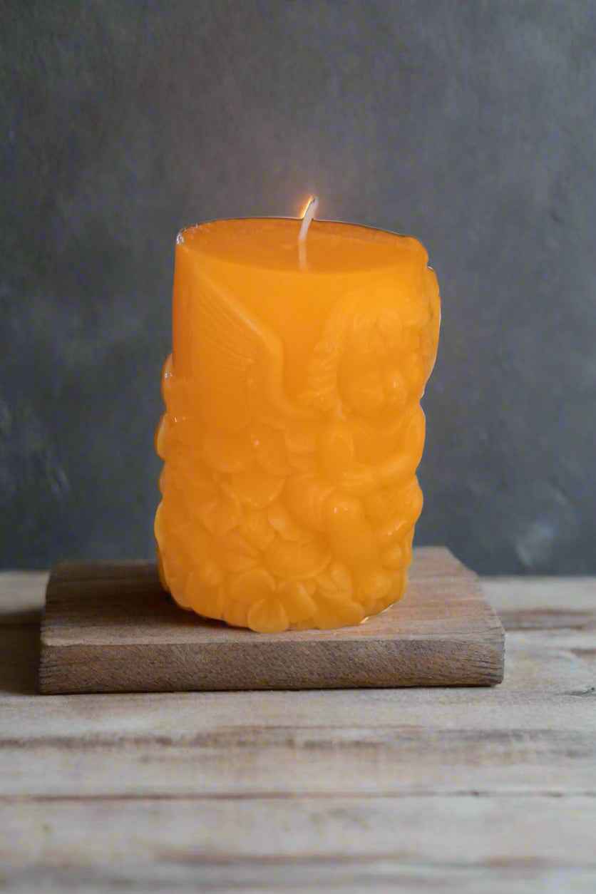 100% Beeswax Pillar Candle 11oz.