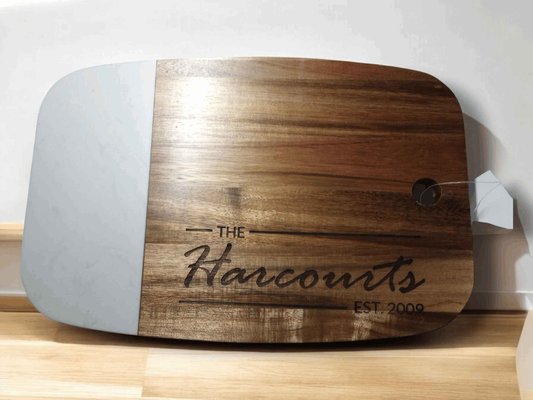 Medium Custom Engraved Cutting Board 11"x7" | Personalized Charcuterie & Serving Kitchen Decor Cutting boards