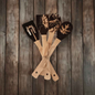 Handmade Wood Spoon Set - Carved Kitchen Decor with Natural Images Decoration