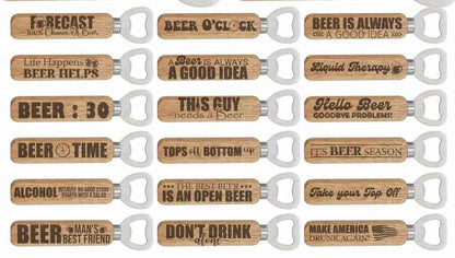 Custom Message Bottle Opener - Create Your Own Unique Design
