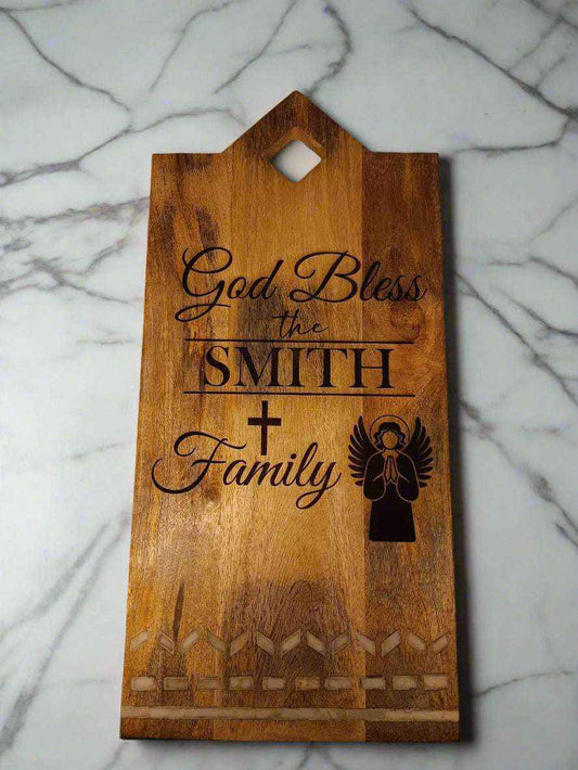 Customizable Cutting Board - Large 18"x9" Serving & Charcuterie Board with Soapstone Inlay, FREE SHIPPING