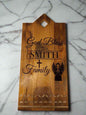 Customizable Cutting Board - Large 18"x9" Serving & Charcuterie Board with Soapstone Inlay, FREE SHIPPING