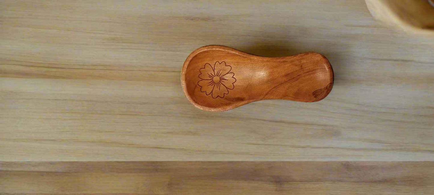 Customized Acacia Wood Spoon Rest 9" - Personalized with Any Text or Designs